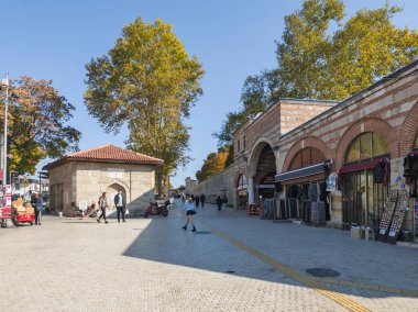 EDIRNE, TURKEY - Kasım 02, 2024: Edirne şehir merkezinin panoramik manzarası, Doğu Trakya, Türkiye