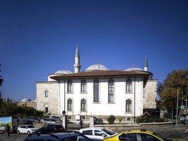 EDIRNE, TURKEY - Kasım 02, 2024: Edirne şehir merkezinin panoramik manzarası, Doğu Trakya, Türkiye
