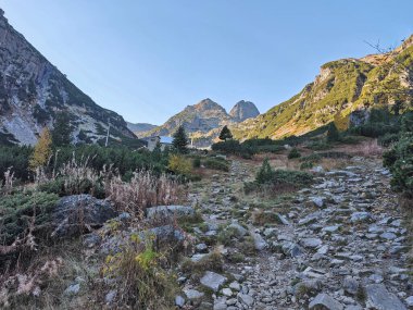 Amazing Autumn Landscape of Rila Mountain near Malyovitsa peak, Bulgaria