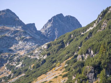 Amazing Autumn Landscape of Rila Mountain near Malyovitsa peak, Bulgaria
