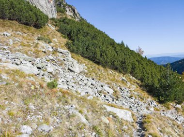 Amazing Autumn Landscape of Rila Mountain near Malyovitsa peak, Bulgaria