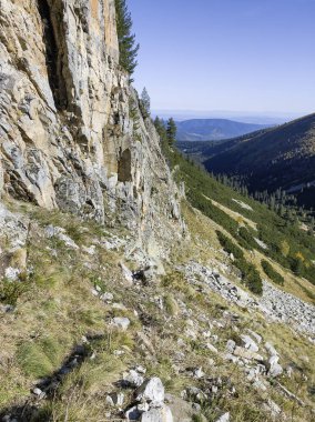 Amazing Autumn Landscape of Rila Mountain near Malyovitsa peak, Bulgaria