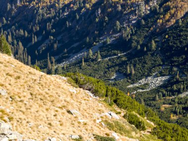 Amazing Autumn Landscape of Rila Mountain near Malyovitsa peak, Bulgaria
