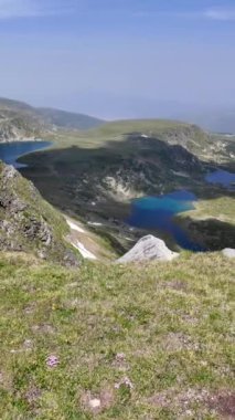 Bulgaristan 'ın Yedi Rila Gölü yakınlarındaki Rila Dağı' nın Şaşırtıcı Panoraması