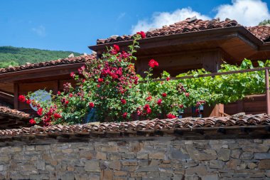 Village of Zheravna with nineteenth century houses, Sliven Region, Bulgaria clipart