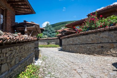 Village of Zheravna with nineteenth century houses, Sliven Region, Bulgaria clipart