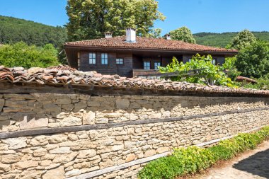 Village of Zheravna with nineteenth century houses, Sliven Region, Bulgaria clipart