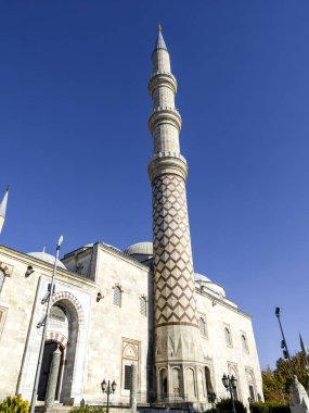 Uc Serefeli (Burmali or Three Balconies) mosque Mosque at the center of city of Edirne,  East Thrace, Turkey clipart