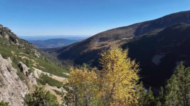 Amazing Autumn Landscape of Rila Mountain near Malyovitsa peak, Bulgaria