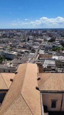 Apulia Bölgesi, İtalya 'nın Eski Lecce kasabasının muhteşem manzarası.