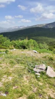 Bulgaristan 'ın Yedi Rila Gölü yakınlarındaki Rila Dağı' nın muhteşem manzarası