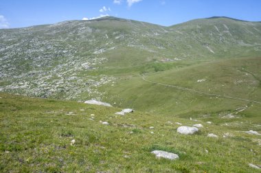 Bulgaristan 'ın Kalin zirvesi yakınlarındaki Rila Dağı' nın İnanılmaz Yaz Panoraması
