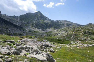 Amazing Summer Panorama of Rila Mountain near Kalin peak, Bulgaria clipart