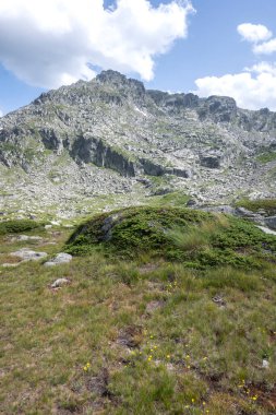 Bulgaristan 'ın Kalin zirvesi yakınlarındaki Rila Dağı' nın İnanılmaz Yaz Panoraması