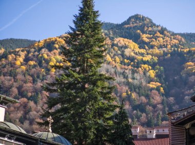 Autumn view of Orthodox Monastery of Saint Ivan (John) of Rila (Rila Monastery), Kyustendil Region, Bulgaria clipart