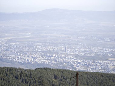 Bulgaristan 'ın Vitosha Dağı' nın şaşırtıcı sonbahar manzarası