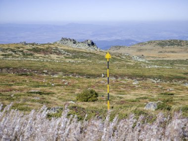 Bulgaristan 'ın Vitosha Dağı' nın şaşırtıcı sonbahar manzarası