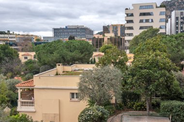 Monte CARLO, Monako - 26 Ocak 2024: Monte Carlo, Monako 'nun Muhteşem Panoraması