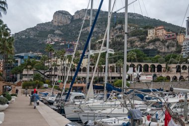 Monte CARLO, Monako - 26 Ocak 2024: Monte Carlo, Monako 'nun Muhteşem Panoraması