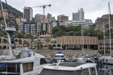 Monte CARLO, Monako - 26 Ocak 2024: Monte Carlo, Monako 'nun Muhteşem Panoraması