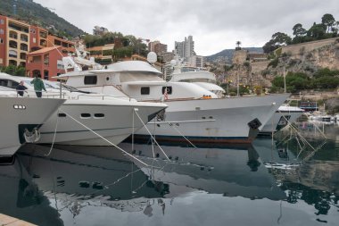 Monte CARLO, Monako - 26 Ocak 2024: Monte Carlo, Monako 'nun Muhteşem Panoraması