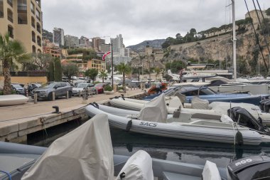 Monte CARLO, Monako - 26 Ocak 2024: Monte Carlo, Monako 'nun Muhteşem Panoraması