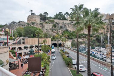 Monte CARLO, Monako - 26 Ocak 2024: Monte Carlo, Monako 'nun Muhteşem Panoraması