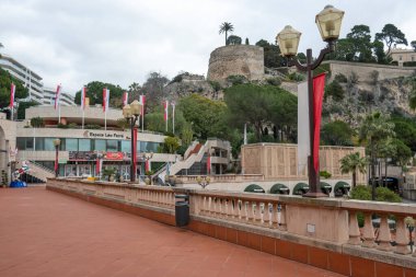 Monte CARLO, Monako - 26 Ocak 2024: Monte Carlo, Monako 'nun Muhteşem Panoraması