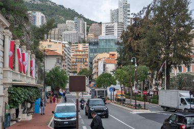 Monte CARLO, Monako - 26 Ocak 2024: Monte Carlo, Monako 'nun Muhteşem Panoraması