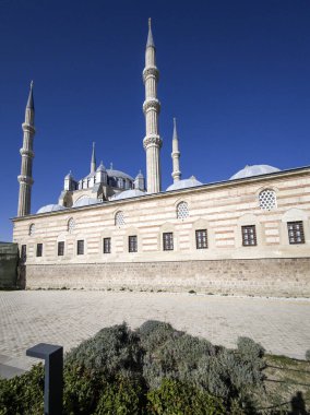 Medieval Selimiye Mosque in city of Edirne, East Thrace, Turkey clipart