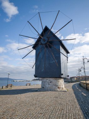 Bulgaristan 'ın Burgaz Bölgesi' nin Nessebar kentinin Büyüleyici Panoraması