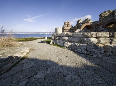 Amazing Panorama of The old town of Nessebar, Burgas Region, Bulgaria clipart