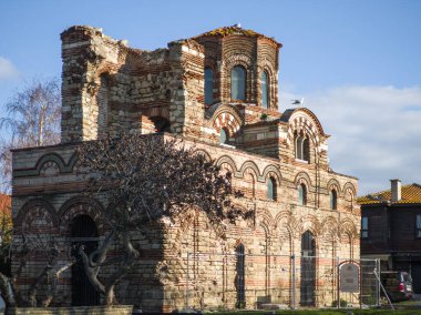 Bulgaristan 'ın Burgaz Bölgesi' nin Nessebar kentinin Büyüleyici Panoraması