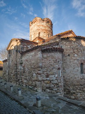 Bulgaristan 'ın Burgaz Bölgesi' nin Nessebar kentinin Büyüleyici Panoraması