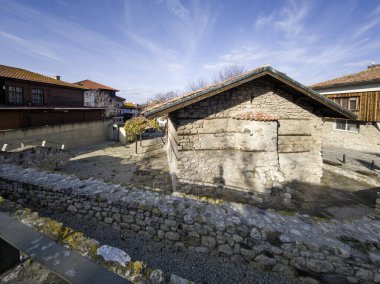 Bulgaristan 'ın Burgaz Bölgesi' nin Nessebar kentinin Büyüleyici Panoraması