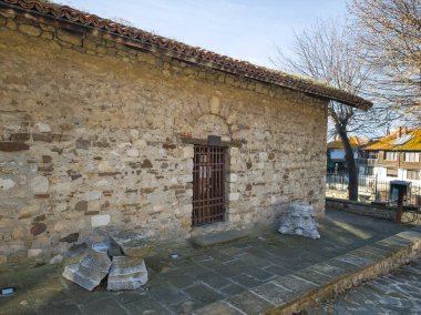 Bulgaristan 'ın Burgaz Bölgesi' nin Nessebar kentinin Büyüleyici Panoraması