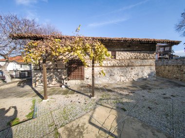 Bulgaristan 'ın Burgaz Bölgesi' nin Nessebar kentinin Büyüleyici Panoraması