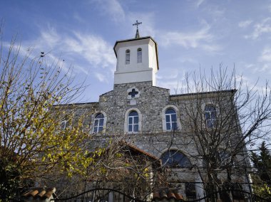 Bulgaristan 'ın Burgaz Bölgesi' nin Nessebar kentinin Büyüleyici Panoraması