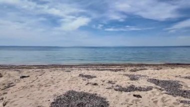 Kastri Sahili yakınlarındaki Sithonia kıyı şeridi, Chalkidiki, Orta Makedonya, Yunanistan