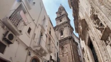 İtalya 'nın Apulia Bölgesi, Monopoli şehrinin muhteşem manzarası