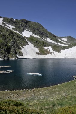 Amazing Landscape of Rila Mountain around The Seven Rila Lakes, Bulgaria clipart