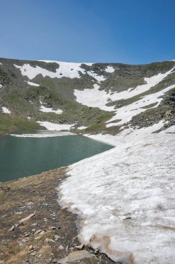 Bulgaristan 'ın Yedi Rila Gölünün etrafındaki Rila Dağı' nın muhteşem manzarası