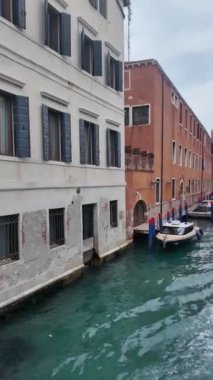 VENICE, İtalya - 05 Aralık 2024: Venedik, Veneto Bölgesi, İtalya 'nın Eski Kenti Panorama