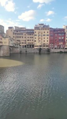 FLORENCE, İTALYA - 05 Aralık 2024: Floransa, Toskana Bölgesi, İtalya 'nın Eski Kenti Panorama