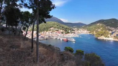 Parga, Epirus, Yunanistan 'ın Muhteşem Yaz Manzarası
