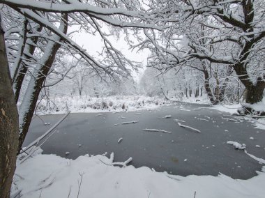 Bulgaristan 'ın Sofya kentindeki South Park' ın şaşırtıcı kış manzarası