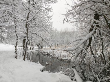 Bulgaristan 'ın Sofya kentindeki South Park' ın şaşırtıcı kış manzarası