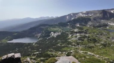 Bulgaristan 'ın Yedi Rila Gölü yakınlarındaki Rila Dağı' nın muhteşem manzarası