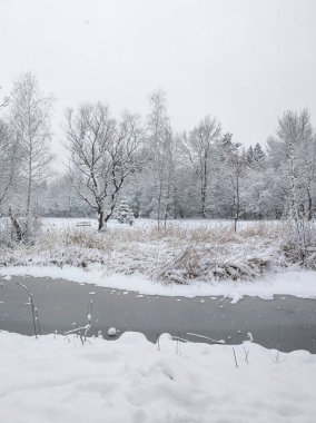 Bulgaristan 'ın Sofya kentindeki South Park' ın şaşırtıcı kış manzarası