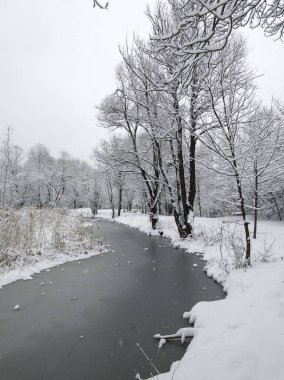 Bulgaristan 'ın Sofya kentindeki South Park' ın şaşırtıcı kış manzarası